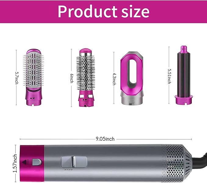 𝘼𝙈𝘼𝙉𝘼𝙃 Hot Hair Brush 5 in 1 – فرشاة الشعر الساخنة 5 في 1