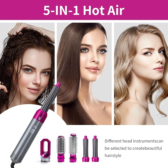 𝘼𝙈𝘼𝙉𝘼𝙃 Hot Hair Brush 5 in 1 – فرشاة الشعر الساخنة 5 في 1