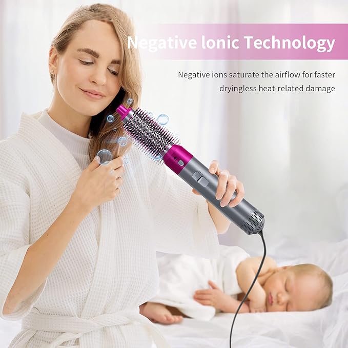 𝘼𝙈𝘼𝙉𝘼𝙃 Hot Hair Brush 5 in 1 – فرشاة الشعر الساخنة 5 في 1