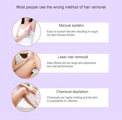 𝘼𝙈𝘼𝙉𝘼𝙃™Purple Epilator – آلة إزالة الشعر البنفسجية