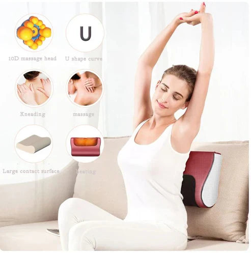 𝘼𝙈𝘼𝙉𝘼𝙃™ Red Pillow Massager – جهاز تدليك الوسادة الحمراء