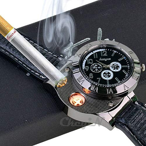 𝘼𝙈𝘼𝙉𝘼𝙃™Men's Military USB Lighter Watch